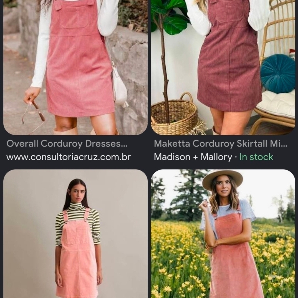 Corduroy Dress - Mauve